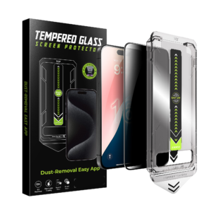 Mica de Vidrio Templado para iPhone con Instalador incluido