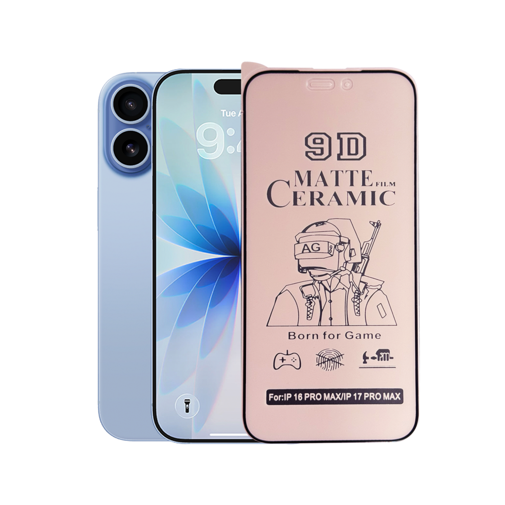 Mica Protectora de Pantalla Cerámica Mate iPhone 17 / Air  / 17 Pro / 17 Pro Max