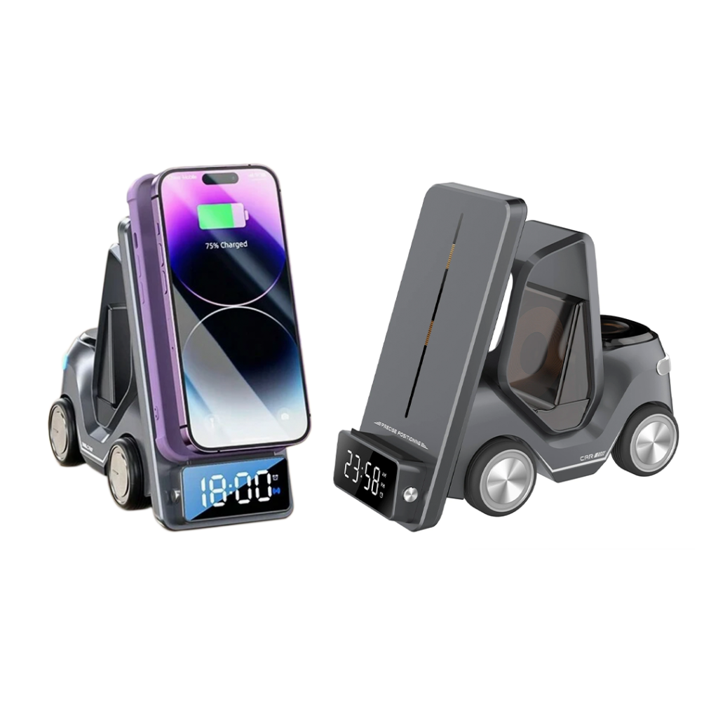 Base de Carga para iPhone, Apple Watch y AirPods Dis. Montacargas