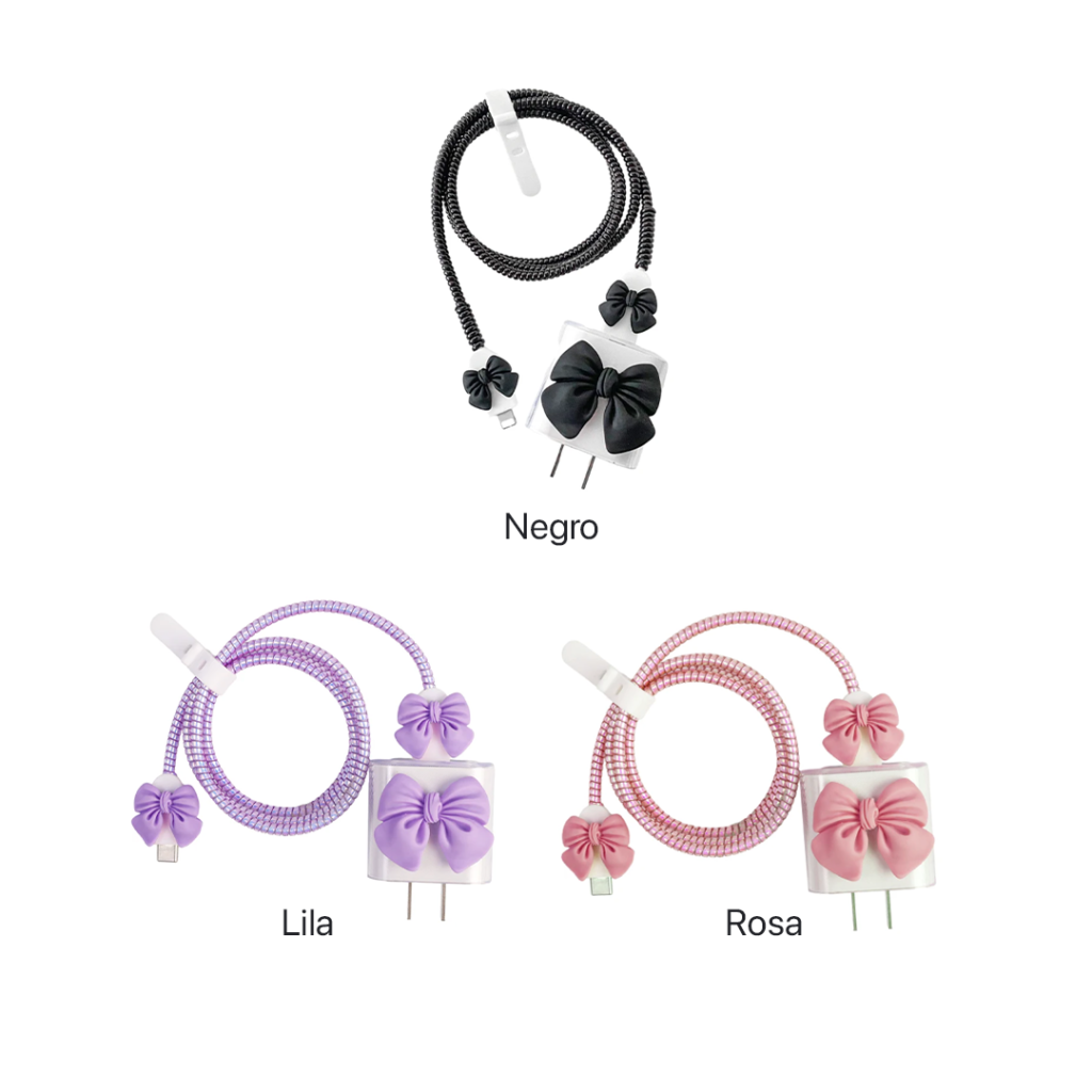 Protector para Cargador de 20w iPhone con apliques de Lazo