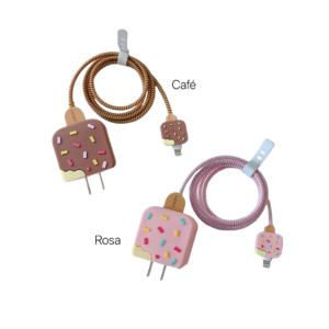 Protector Completo para Cargador de iPhone 20w diseño 3d Helado