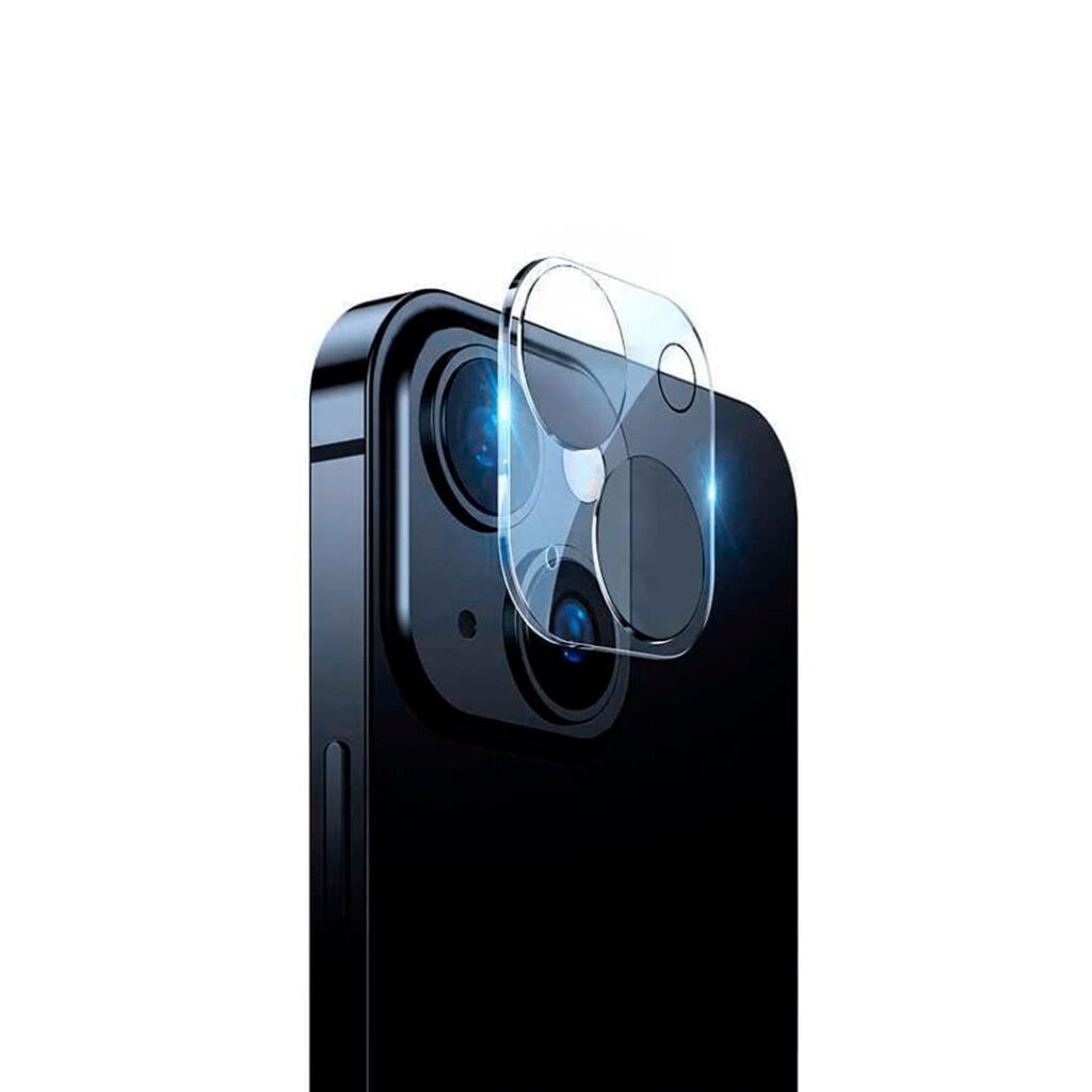 Protector acrílico transparente de cámara posterior para iPhone