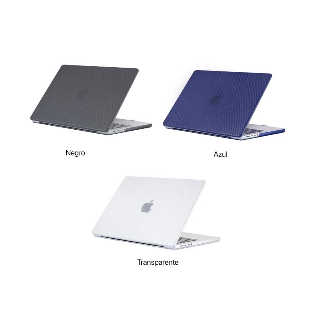 Protector Plástico Rígido Acabado de Fibra de Carbono para MacBook