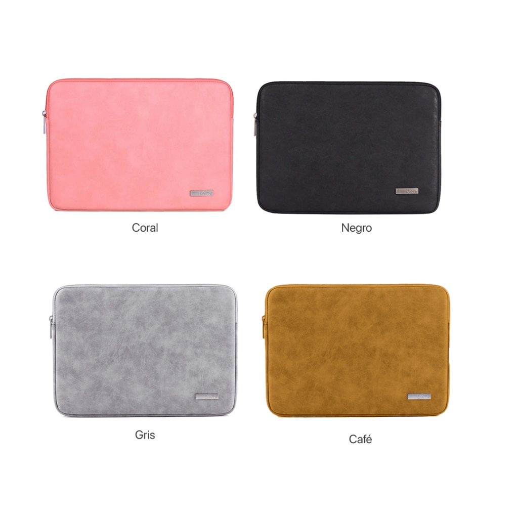 Bolso Porta MacBook o Laptop Una Cremallera Cuero