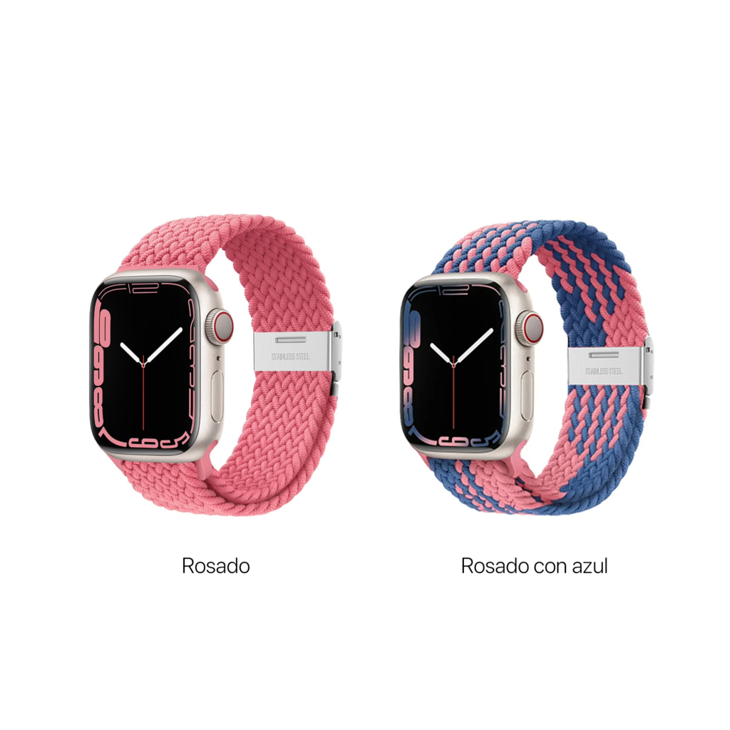 Manilla Brained Elastic Brazalet para Apple Watch