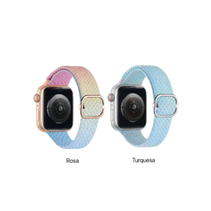Manilla Trenzada Ajustable Tricolor para Apple Watch