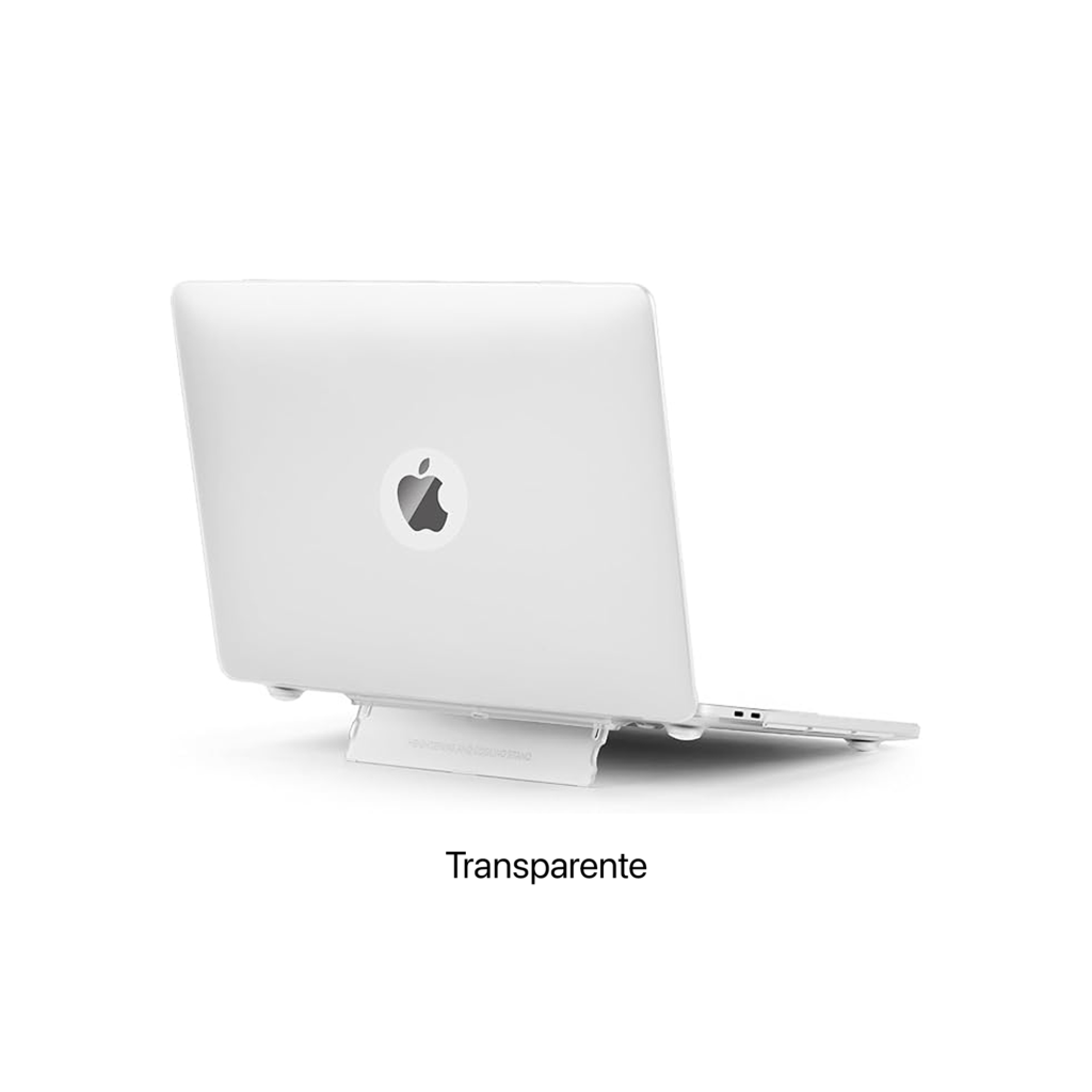 Protector Plástico Rígido Acabado Mate con Soporte Incluido para MacBook