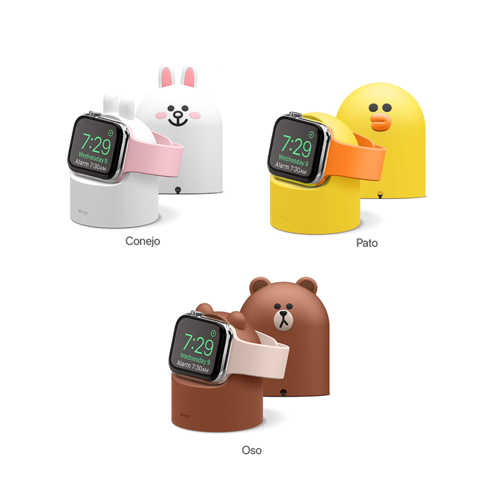Organizador para Cargador de Apple Watch de Silicon Diseños Line Friends