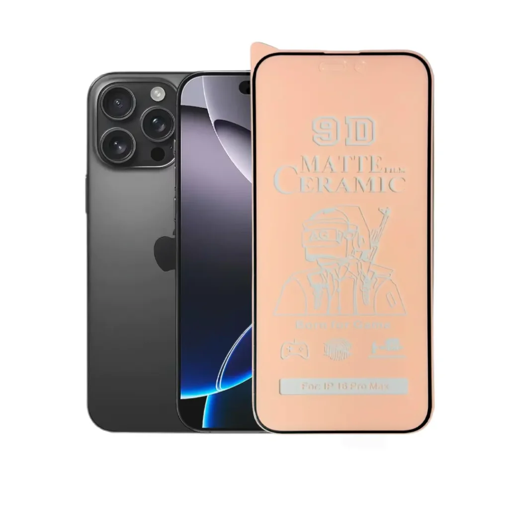 Mica Protectora de Pantalla Cerámica Mate iPhone 16 / 16 Plus / 16 Pro / 16 Pro Max