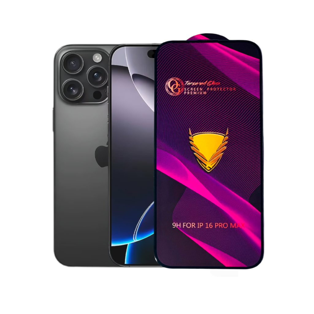 Mica Protectora de Pantalla O.G. iPhone 16 / 16 Plus / 16 Pro / 16 Pro Max