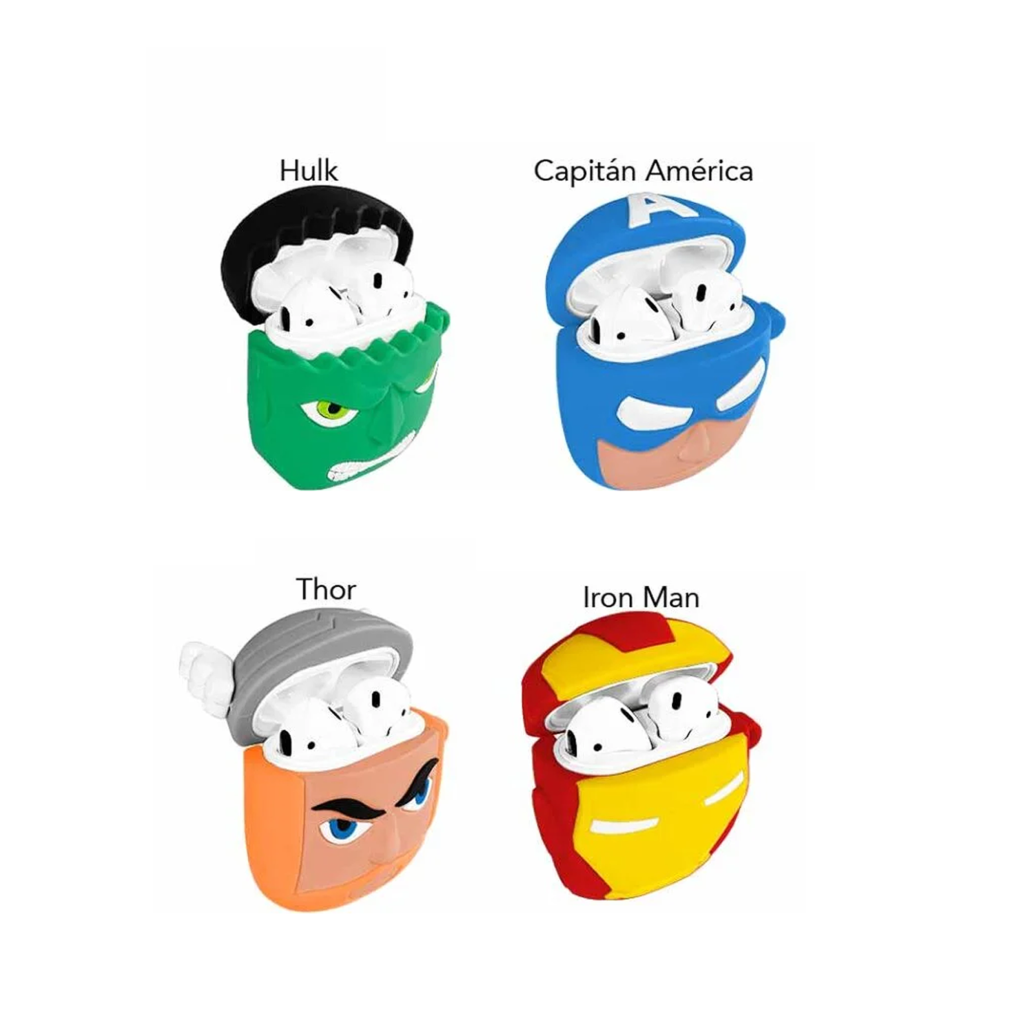 Protector para AirPods 1/2 diseño 3D Super héroes