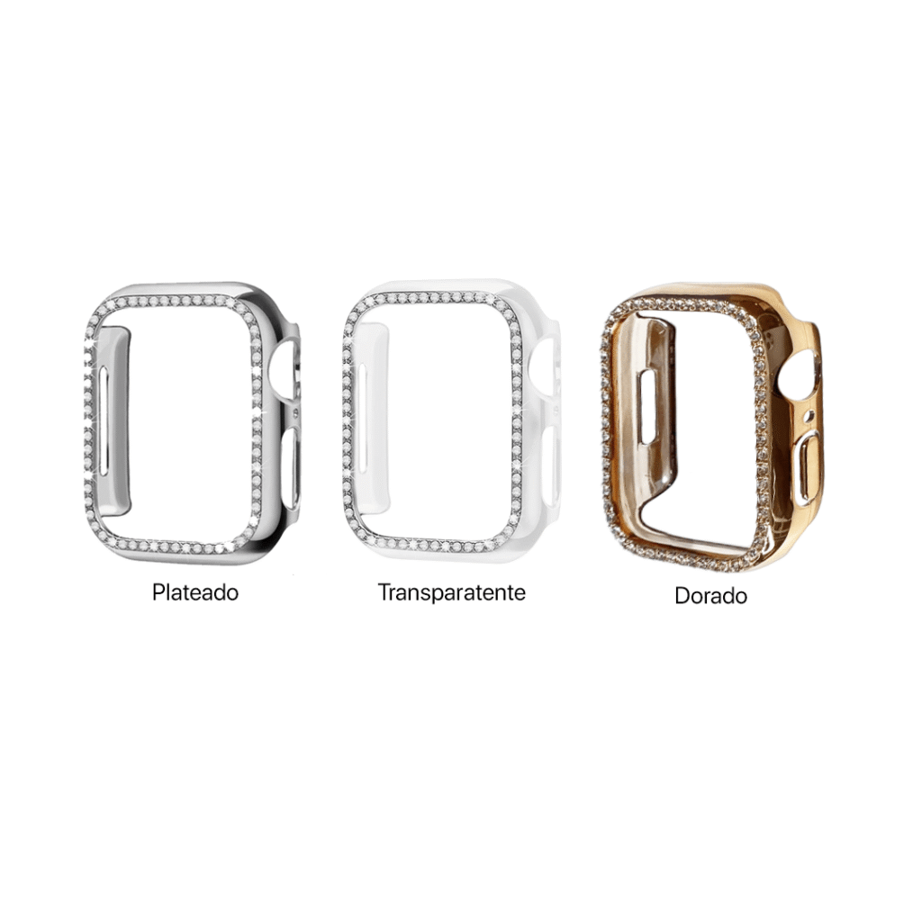 Bumper acrílico con bordes de diamantes (fantasía) para Apple Watch
