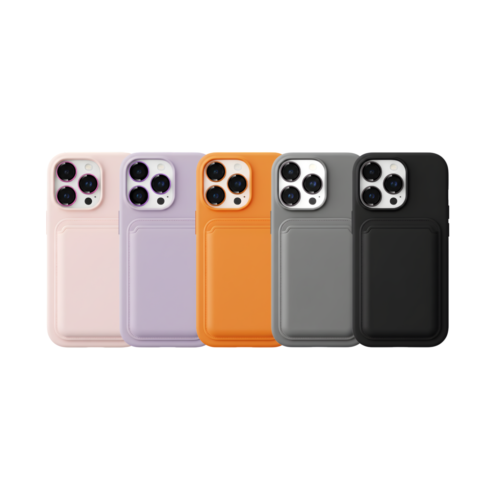 Case de Silicona con MagSafe y Wallet Protector de Lentes Incluido