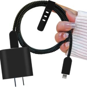 Protector completo para Cargador de iPhone 20w Silicon Negro