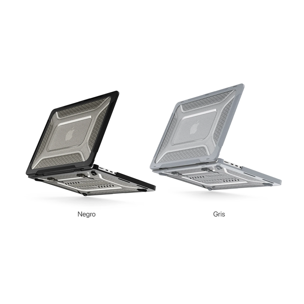 Protector Plástico Rígido Ultra Reforzado para MacBook con Soporte Incluido