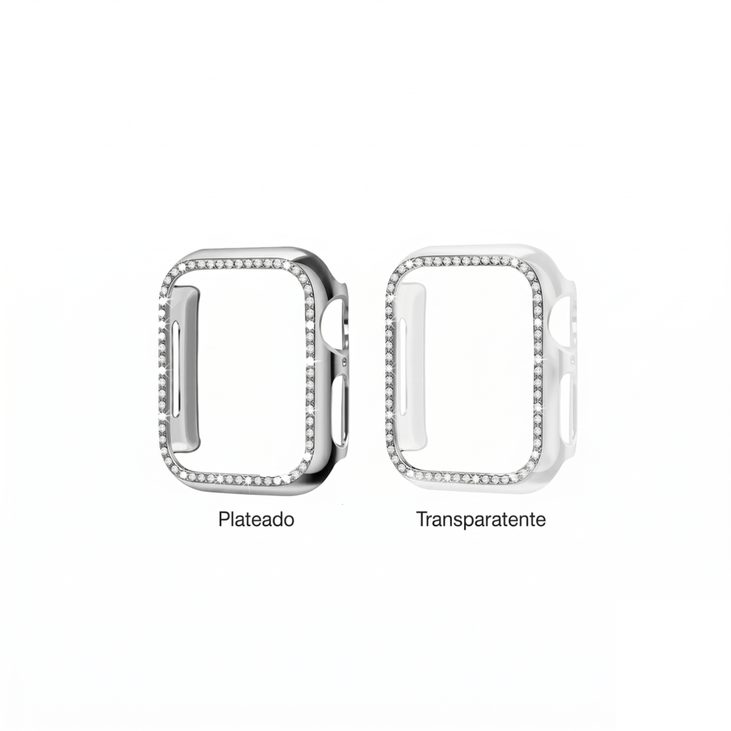 Bumper acrílico con bordes de diamantes (fantasía) para Apple Watch