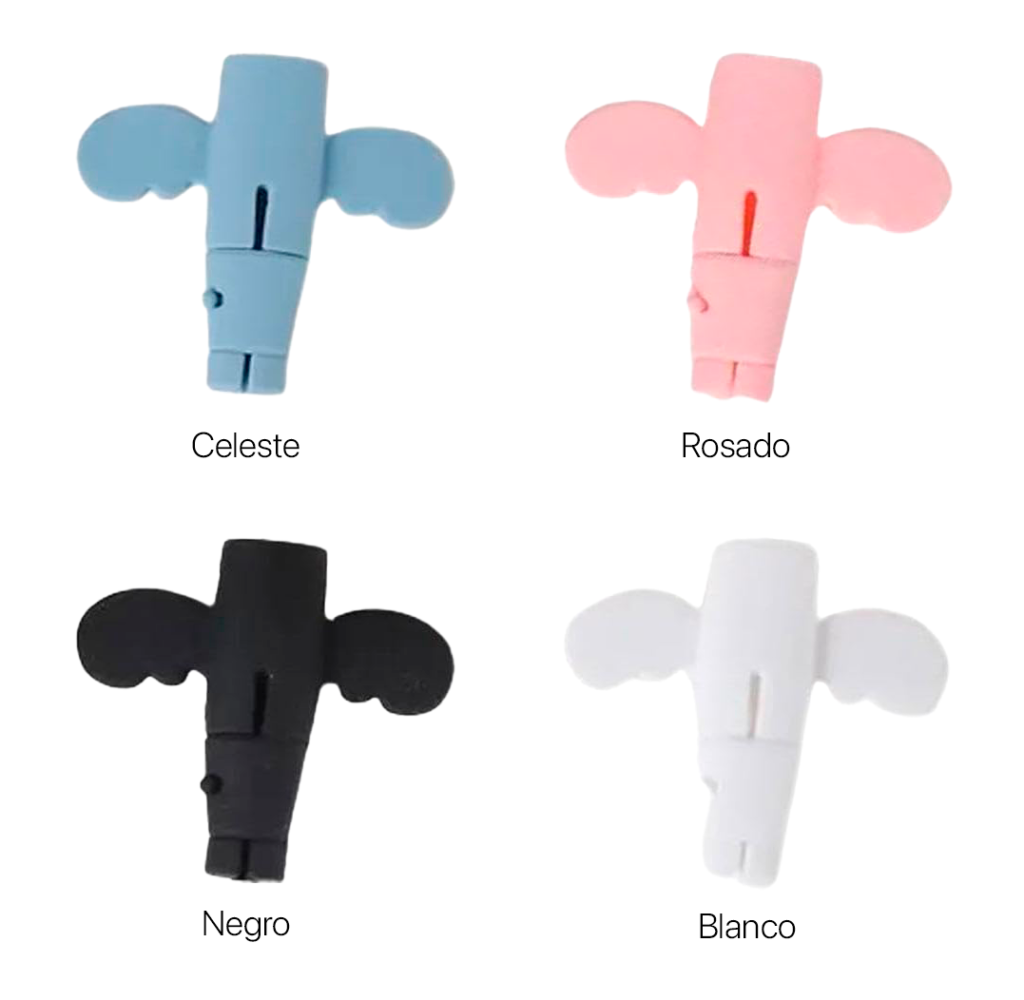 Protector de Silicon para Cable Diseño de Alitas