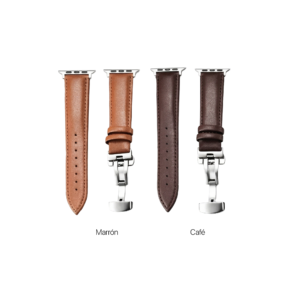 Manillas para Apple Watch Cuero Sintético cierre tipo Mariposa