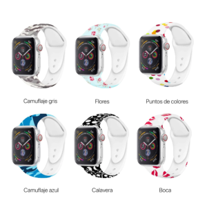 Manilla de silicona con diseños