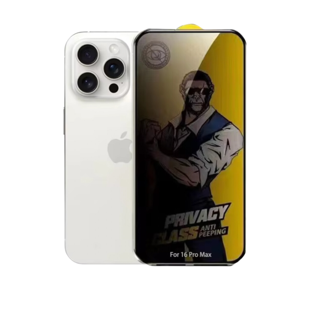 Mica Protectora de Pantalla 10D Anti Espías iPhone 16 / 16 Plus / 16 Pro / 16 Pro Max
