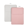 Estuche tipo sobre de cuero para MacBook - 14.2 inch, Gris