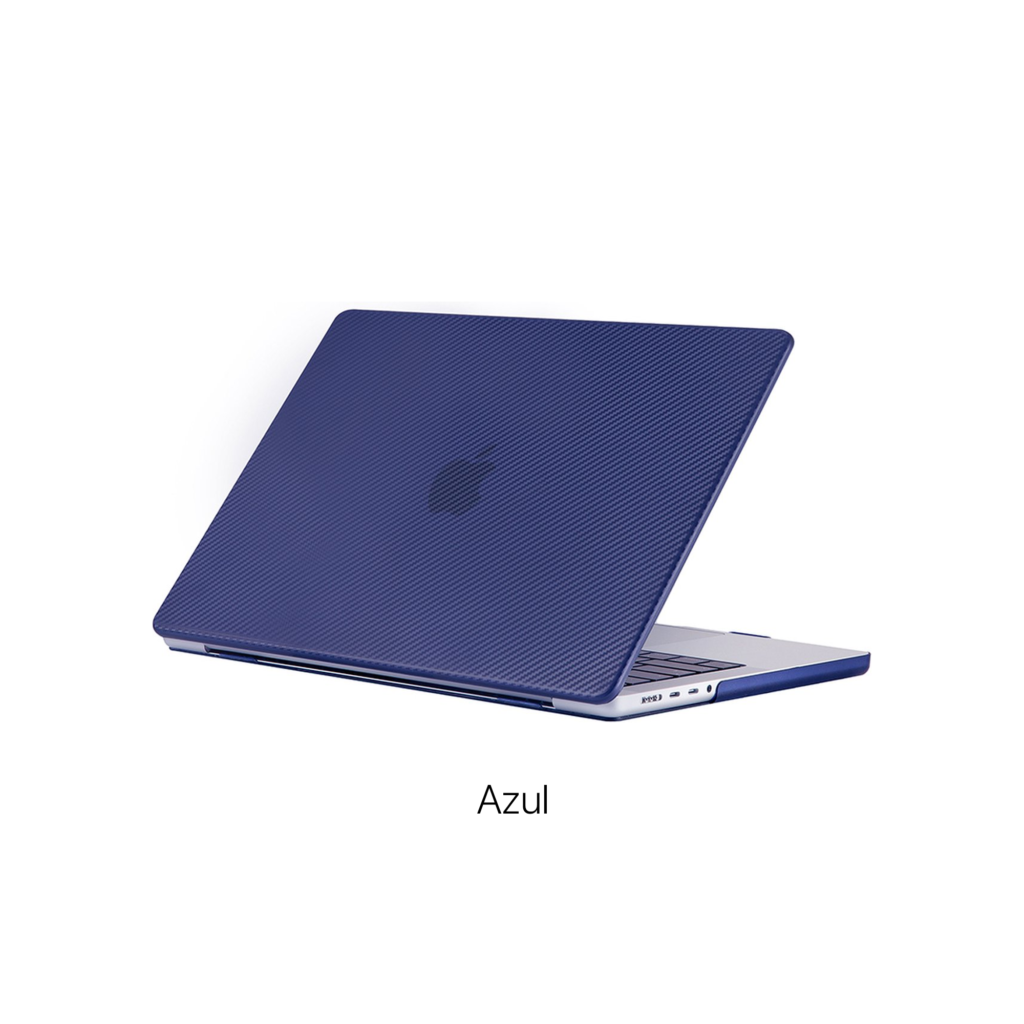 Protector Plástico Rígido Acabado de Fibra de Carbono para MacBook