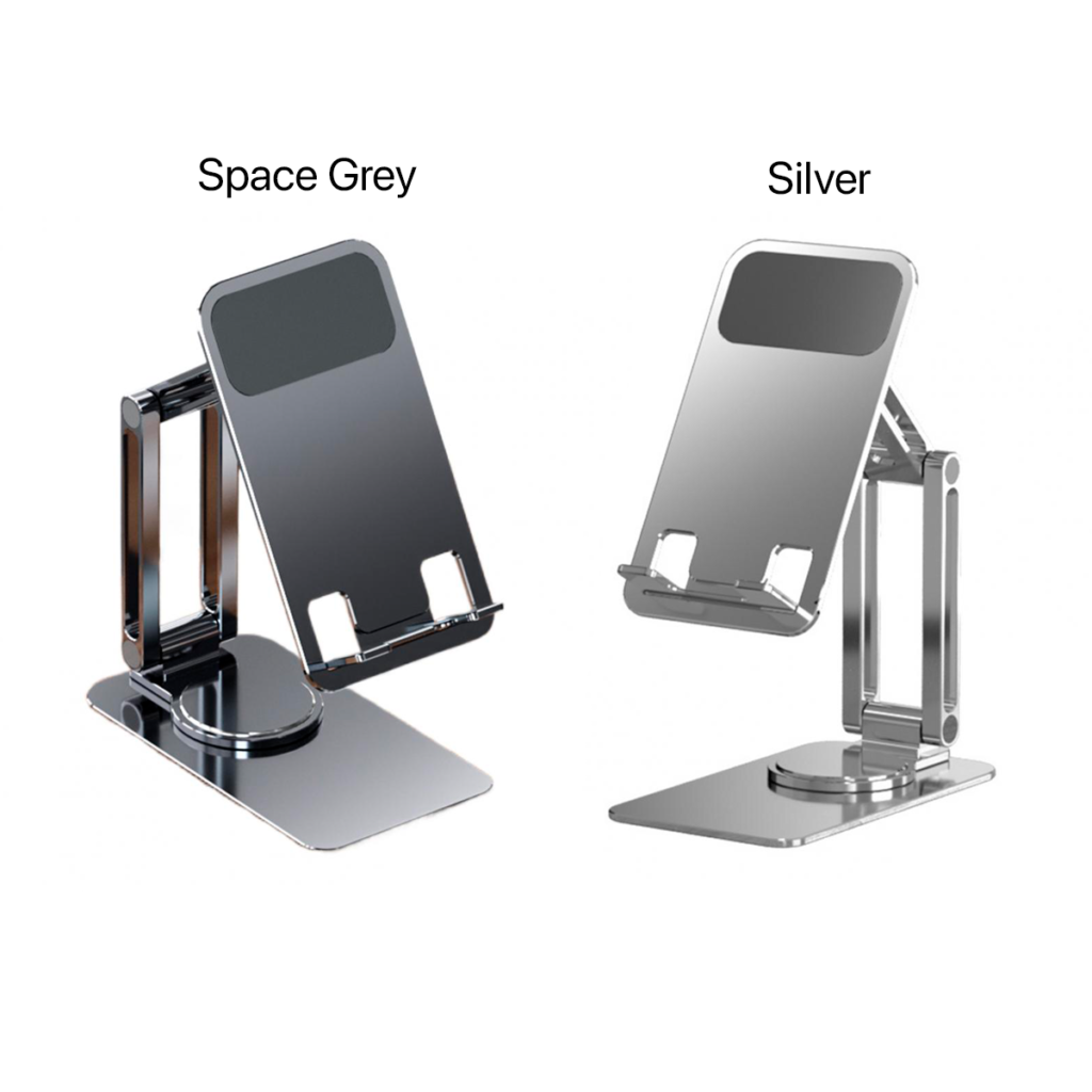 Soporte de Aluminio con Brazo Telescopico Giratorio 360° para iPhone o Smartphone