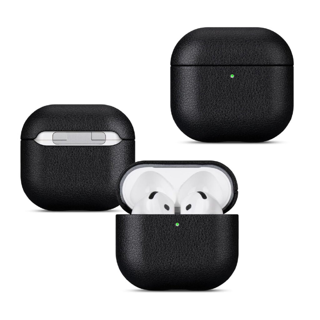 Protector de Cuero Sintético para AirPods 4