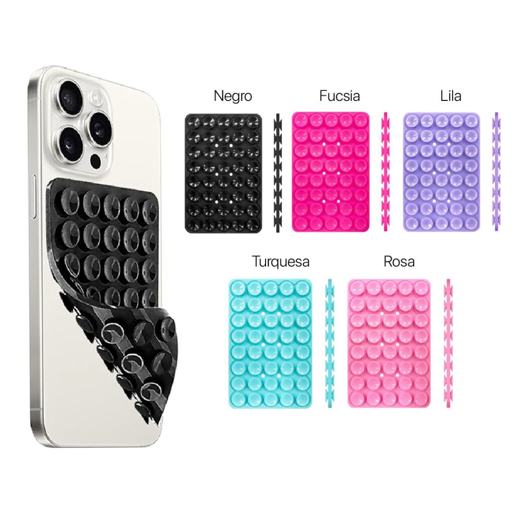 Soporte de Silicona con Ventosa de Doble Cara para SmartPhone