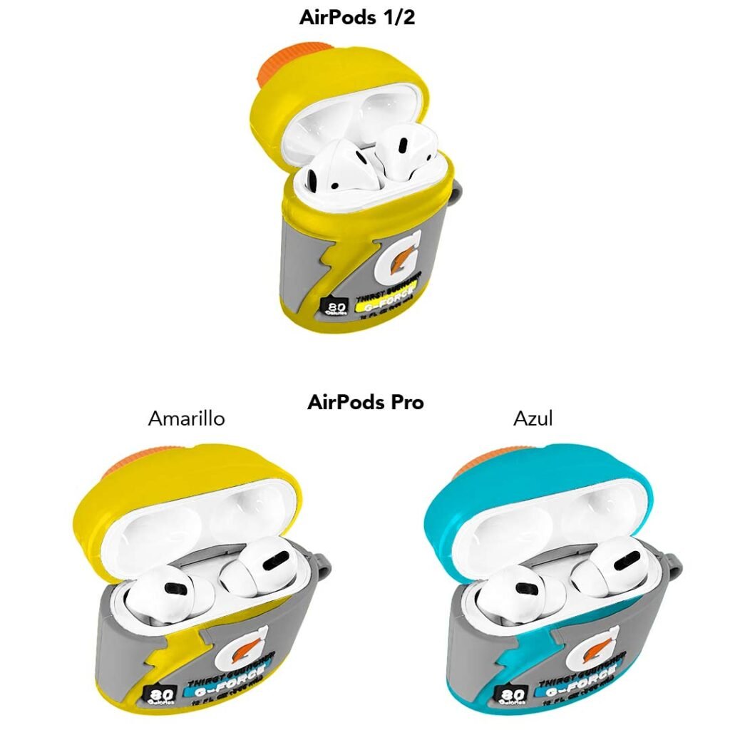 Protector para AirPods diseño 3D bebida hidratante