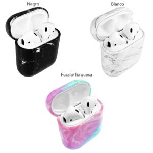 Protector textura de mármol para AirPods 1/2