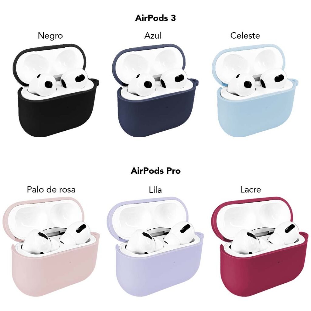 Protector de silicona + gamuza para AirPods