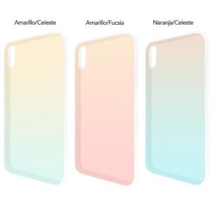 Protector de plástico translúcido bicolor