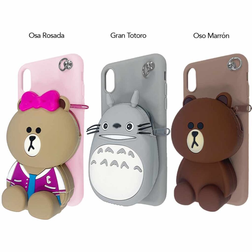 Protector 3D tipo cartera para iPhone