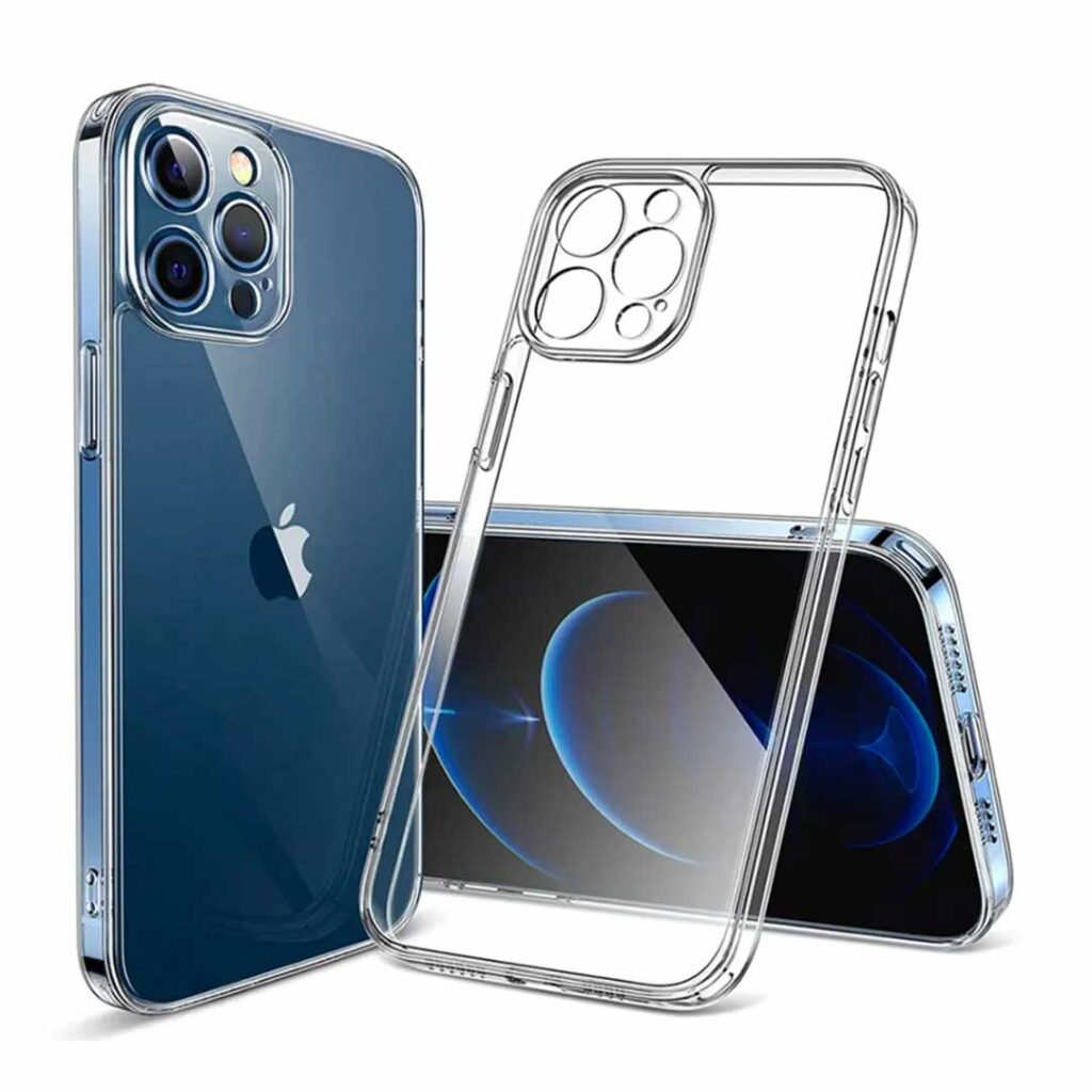 Protector transparente con protección de cámara para iPhone