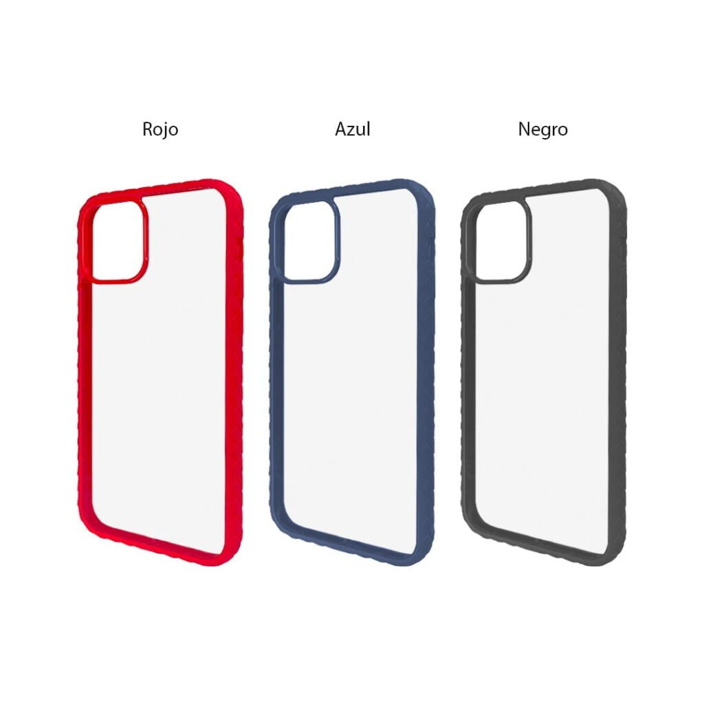 Protector de acrílico con bordes trenzados para iPhone