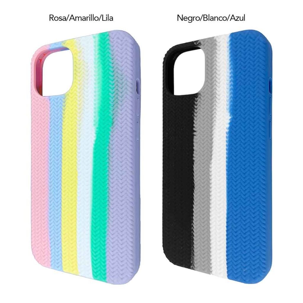 Protector trenzado multicolor para iPhone