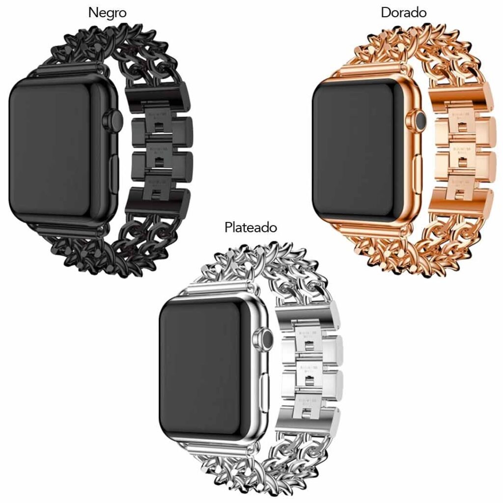 Manilla de acero + eslabones para Apple Watch