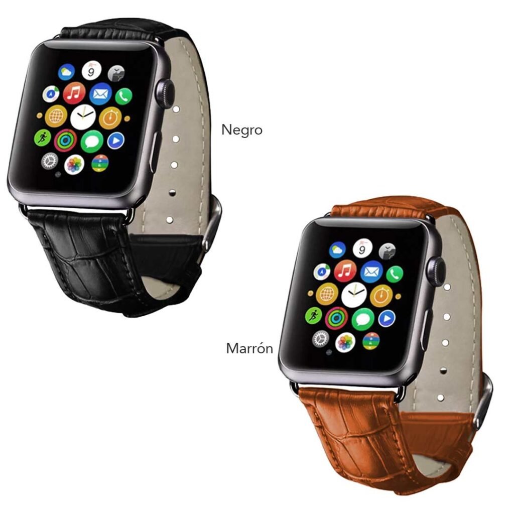 Manillas de cuero sintético para Apple Watch