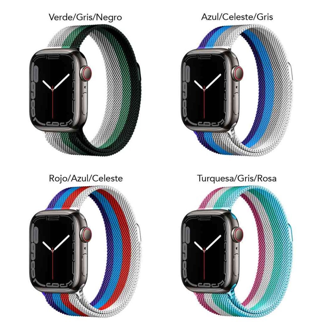 Manilla milanesa tricolor para Apple Watch
