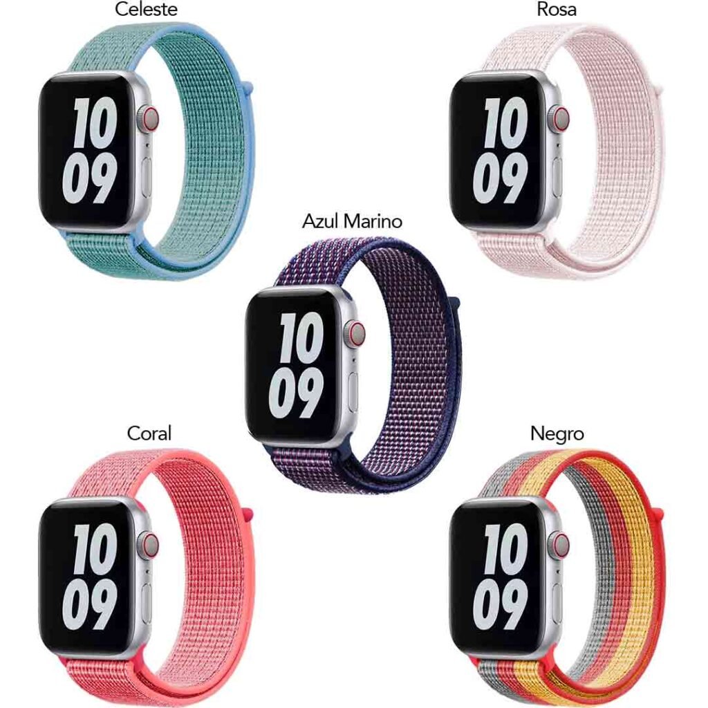 Manillas de Nylon Pegable para Apple Watch