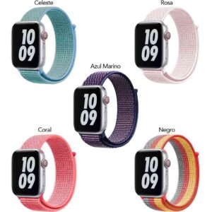 Manillas de Nylon Pegable para Apple Watch