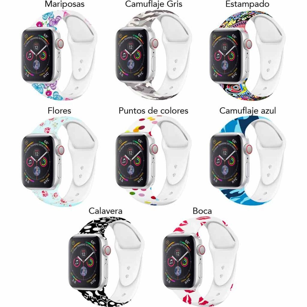 Manilla de silicona con diseños