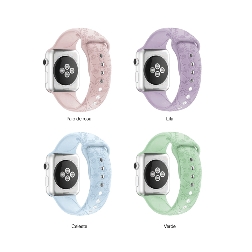 Manilla Sport con labrados de flores