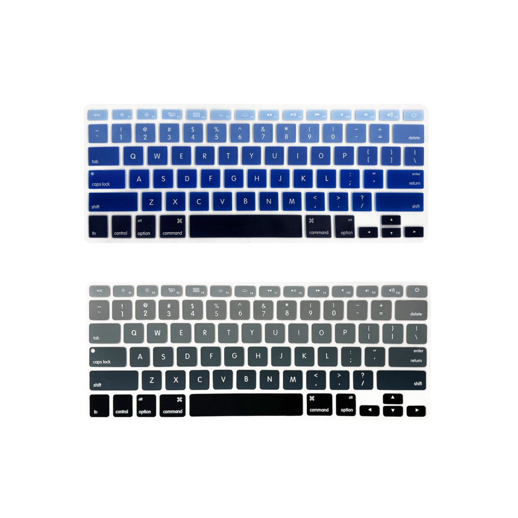 Protector de Teclado Tricolor en Inglés para MacBook