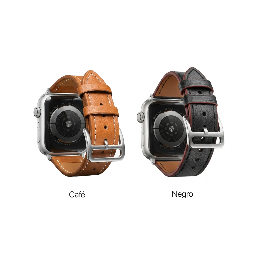 Manilla de Cuero Bicolor para Apple Watch
