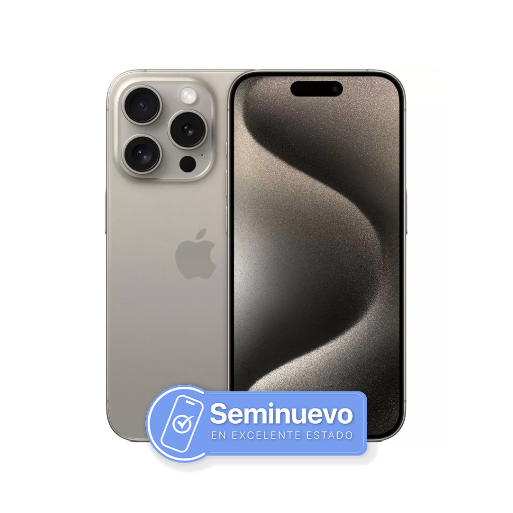 iPhone 15 Pro Max 256GB Titanio Natural (E-SIM) Seminuevo